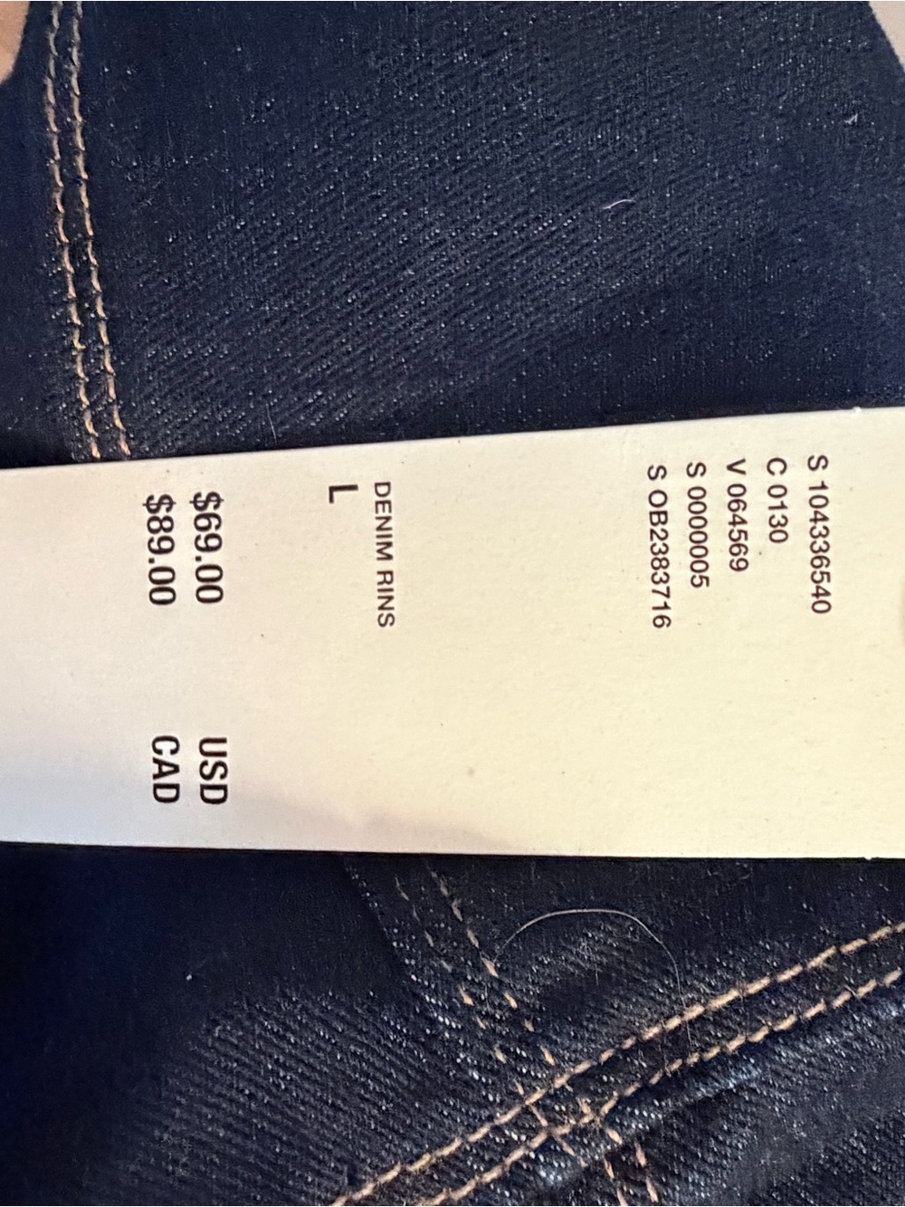 Urban Outfitters Dark Indigo Denim Dress with Contrast Topstitching - Picture 3 of 7